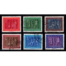 1953 - Luxembourg - AFA 513-18 - Frimærker - Caritas - komplet sæt - Stemplet.